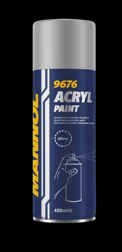 MANNOL 9676 Acryl Paint Silver — official product image