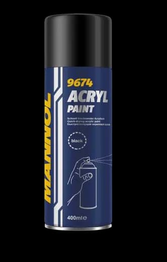 MANNOL 9674 Acryl Paint Black — official product image